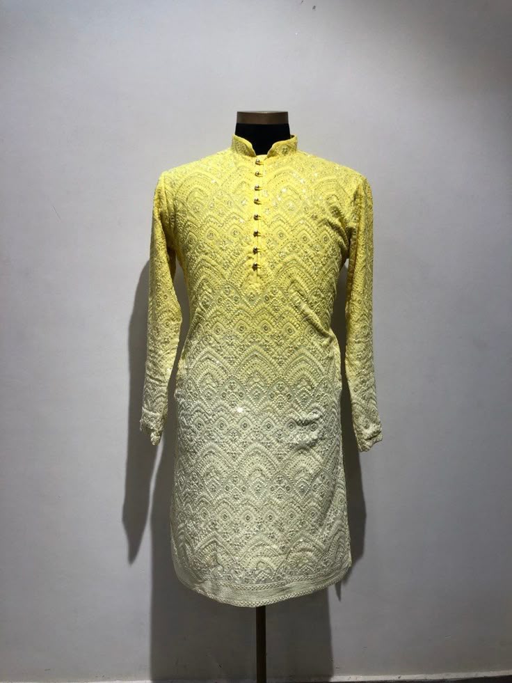 Buy Mens Ombre Heavy Chikankari Kurta Pyjama Set_ Indian Kurta Pajama Set for Men_indian Wedding Wear Outfits for Men_mens Wedding Wear Outfits Online in India – Etsy